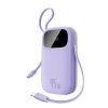 Baseus - Power Bank EnerFill FC31 Qpow 3 (E0028D02) - USB-C/Lightning Cables, 20000mAh, 45W, Digital Display - Nebula Purple