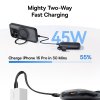 Baseus - Power Bank EnerFill FC21 Qpow 3 Ultra (E0027Q00) - with Detachable Cable, 10000mAh, 45W, USB, USB-C - Cosmic Black