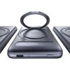 Mcdodo - Magnetic Power Bank Meta Series (MC-8361) - Built-in 360° Ring Stand, 5000mAh, 20W, Digital Display - Dark Grey