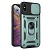 Techsuit – CamShield Series puzdro s posuvným krytom fotoaparátu pre iPhone XS Max – zelené