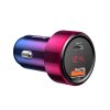 Baseus – Car Charger Magic Series autonabíjačka USB + USB-C 45W rýchle nabíjanie – viacfarebná