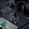 Acefast – Car Charger (B12) autonabíjačka dual-port USB / USB-C 60W rýchle nabíjanie – čierna
