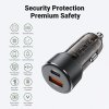 Acefast – Car Charger (B12) autonabíjačka dual-port USB / USB-C 60W rýchle nabíjanie – čierna