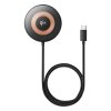 Baseus – Magnetic Wireless Charger Simple Mini4 magnetická bezdrôtová nabíjačka univerzálna so stojanom USB-C Qi2 15W 1 m – kozmická čierna