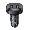 Acefast - Car Charger (B9) - 2x USB, Type-C, Fast Charging, 66W, PD3.0, QC4+, Zinc Alloy - Black