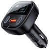 Acefast - Car Charger (B5) - Fast Charging, OLED Digital Display, 2x Type-C, USB, 101W, Zinc Alloy - Black