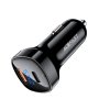 Acefast – Car Charger (B4) autonabíjačka USB / USB-C 66W rýchle nabíjanie s digitálnym displejom – čierna