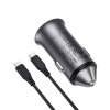 Acefast – Car Charger (B16) autonabíjačka USB / USB-C 95W PD3.0 rýchle nabíjanie s USB-C káblom 1,2 m – metalická sivá