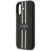 Guess – Hardcase 4G Printed Stripes MagSafe pevné puzdro pre iPhone 17 – čierne