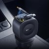 Baseus – Car Charger PrimeTrip VR2 Max autonabíjačka s výsuvným káblom USB + 3× USB-C 163W rýchle nabíjanie – kozmická čierna