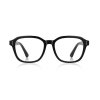 Techsuit - Anti-Blue Light Glasses Reflex PC (2227) - for Men, Round, TR90&Metal Frame, AC Lens - Black