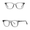 Techsuit - Anti-Blue Light Glasses Reflex PC (2229) - for Men, Round, TR90&Metal Frame, AC Lens - Transparent/Gray