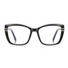 Techsuit - Anti-Blue Light Glasses Reflex PC (2273) - for Women, Oversized, TR90&Metal Frame, AC Lens - Black