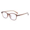 Techsuit - Anti-Blue Light Glasses Reflex PC (6635) - Unisex, Round, TR90 Frame, AC Lens - Reddish Brown