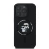 Karl Lagerfeld - Silicone KC Body Ring MagSafe (KLHMP16XSCMKCRHK) - iPhone 16 Pro Max - Black
