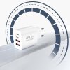 Techsuit – Premium Wall Charger PowerXQuad sieťová nabíjačka 2× USB-C PD 20W + 2× USB 3,1A 40W – biela