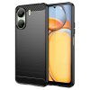 Techsuit - Carbon Silicone [Camera Protection] - Xiaomi Redmi 13C 4G / Poco C65 - Black