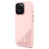 Karl Lagerfeld - Silicone MagSafe (KLHMP16LSCMKMPCP) - iPhone 16 Pro - Pink Shadow Metal Initial
