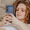 Techsuit – Carbon Silicone silikónové puzdro pre Samsung Galaxy S26 Plus – modré