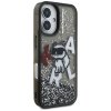 Karl Lagerfeld - Liquid Glitter Choupette Logo MagSafe (KLHCP16SLCHSCTDK) - iPhone 16 - Black