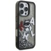 Karl Lagerfeld - Liquid Glitter Choupette Logo MagSafe (KLHCP16LLCHSCTDK) - iPhone 16 Pro - Black