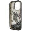 Karl Lagerfeld - Liquid Glitter Choupette Logo MagSafe (KLHCP16LLCHSCTDK) - iPhone 16 Pro - Black