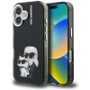 Karl Lagerfeld - IML Aquarelle Karl & Choupette (KLHCP16SHMKCAQK) - iPhone 16 - Black