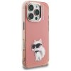 Karl Lagerfeld - IML Aquarelle Choupette Logo (KLHCP16LHMCHAQP) - iPhone 16 Pro - Pink