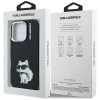Karl Lagerfeld – IML Aquarelle Choupette Logo pevné puzdro pre iPhone 16 Pro Max – čierne