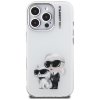Karl Lagerfeld – IML Aquarelle Karl & Choupette pevné puzdro pre iPhone 16 Pro Max – biele