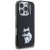Karl Lagerfeld - IML Aquarelle Choupette Logo (KLHCP16LHMCHAQK) - iPhone 16 Pro - Black