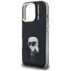 Karl Lagerfeld – IML Aquarelle Karl & Logo MagSafe pevné puzdro pre iPhone 16 Pro Max – čierne