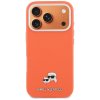 Karl Lagerfeld - Leather MagSafe K&C Head Pin (KLHMP17X6PFKCLO) - iPhone 17 Pro Max - Orange