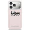 Karl Lagerfeld - Hardcase Leather K&C Print & Pocket (KLHCP17L6PCSPKCP) - iPhone 17 Pro - Pink