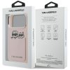 Karl Lagerfeld - Hardcase Leather K&C Print & Pocket (KLHCP17L6PCSPKCP) - iPhone 17 Pro - Pink