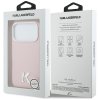 Karl Lagerfeld - Hardcase Leather Khead Logo MagSafe (KLHMP17X5PGFKHGP) - iPhone 17 Pro Max - Pink