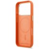 Karl Lagerfeld - Hardcase Leather Khead Logo MagSafe (KLHMP17L5PGFKHGO) - iPhone 17 Pro - Orange