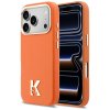 Karl Lagerfeld - Hardcase Leather Khead Logo MagSafe (KLHMP17L5PGFKHGO) - iPhone 17 Pro - Orange