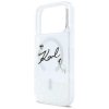 Karl Lagerfeld - Glitter Karl Script Logo MagSafe (KLHMP17L6LKSCAMT) - iPhone 17 Pro - Clear