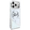 Karl Lagerfeld – Glitter Karl Script Logo MagSafe puzdro pre iPhone 17 Pro Max – číre
