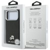Karl Lagerfeld - Hardcase Leather K&C Head Pin MagSafe (KLHMP17X6PFKCLK) - iPhone 17 Pro Max - Black