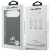 Karl Lagerfeld - Hardcase Leather K&C Head Pin MagSafe (KLHMP17M6PFKCLK) - iPhone 17 Air - Perforated Logo, Black