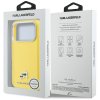 Karl Lagerfeld - Hardcase Leather K&C Head Pin MagSafe (KLHMP17X6PFKCLY) - iPhone 17 Pro Max - Yellow