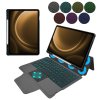 Techsuit - KeyTab Pro + Screen Protector (with RGB Keyboard/Stylus Pen Holder) - Samsung Galaxy Tab S9 FE / S10 FE - Black