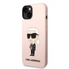 Karl Lagerfeld - Silicone MagSafe (KLHMP14SSNIKBCP) - iPhone 14 - Pink Ikonik