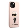 Karl Lagerfeld - Silicone MagSafe (KLHMP14SSNIKBCP) - iPhone 14 - Pink Ikonik
