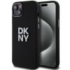 DKNY - Hardcase Liquid Silicone Metal Logo (DKHCP15SSMCBSK) - iPhone 15 - Black