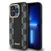 DKNY - Leather Checkered Mono Pattern MagSafe (DKHMP15XPCPVSLK) - iPhone 15 Pro Max - Black