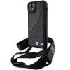 BMW - Leather M Edition Carbon Stripe & Strap (BMHCP15S23PSCCK) - iPhone 15 - Black