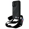 BMW - Leather M Edition Carbon Stripe & Strap (BMHCP16S23PSCCK) - iPhone 16 - Black